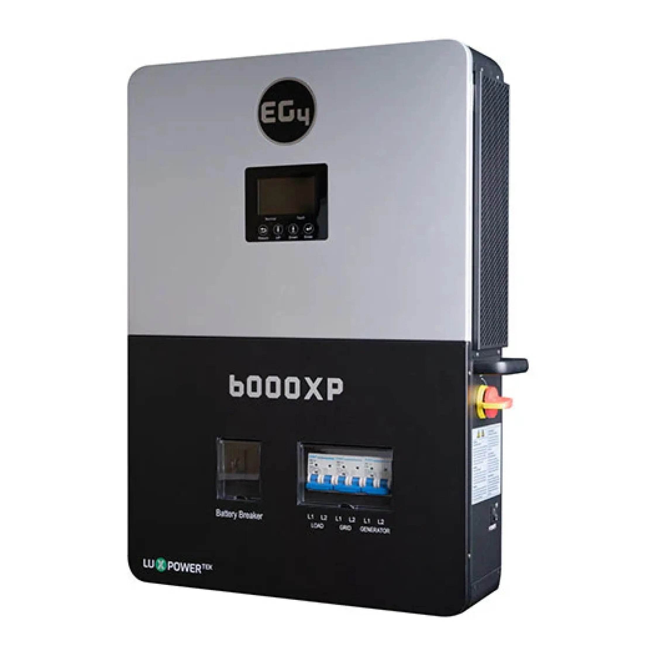 EG4 6000XP Off-Grid Inverter | 8000W PV Input | 6000W Output | 480V VOC Input | 48V 120/240V Split Phase - Solarzing