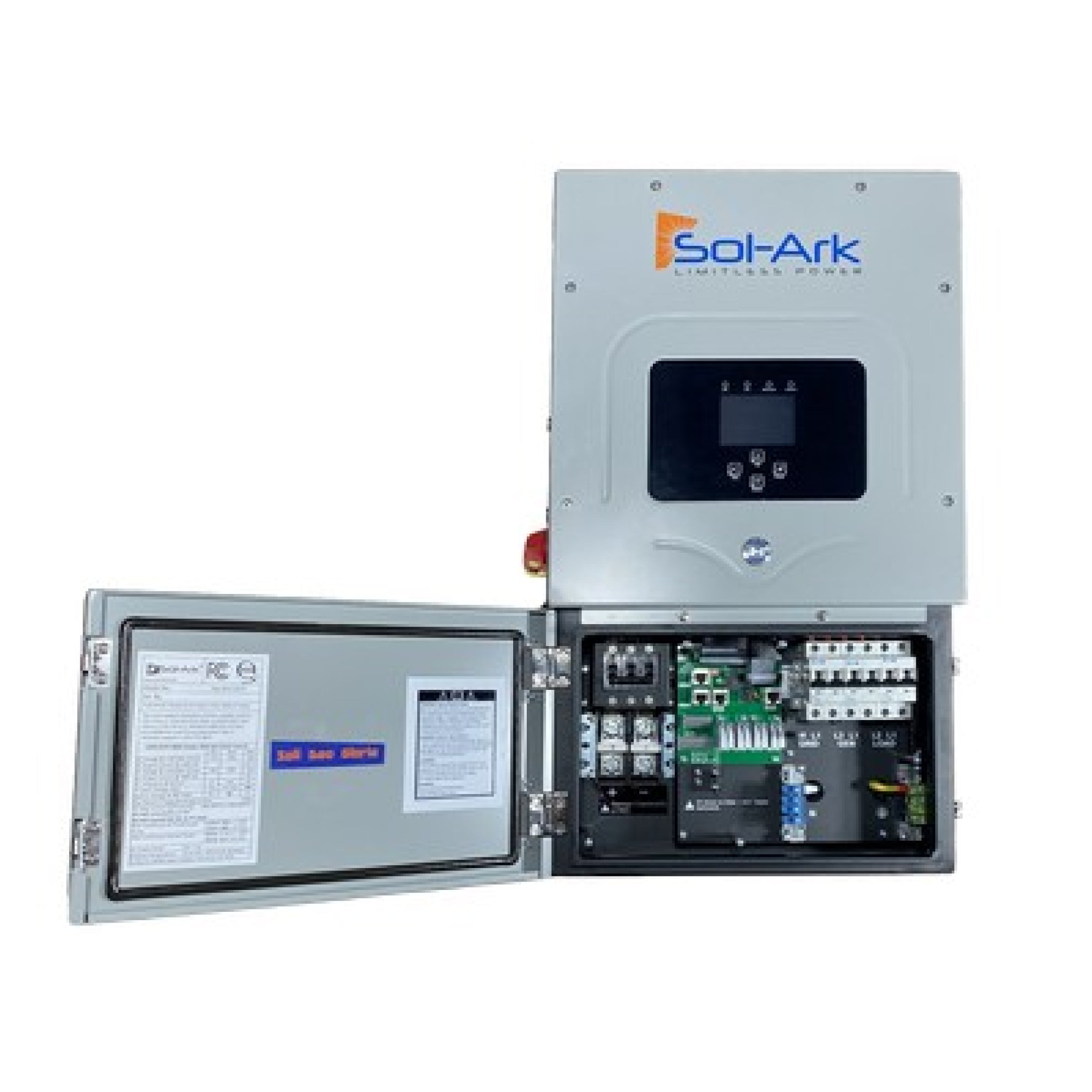 Sol-Ark, Sol-Ark-12K-P, 12kW Inverter 120/240VAC, 48VDC, Indoor/Outdoor NEMA-3R