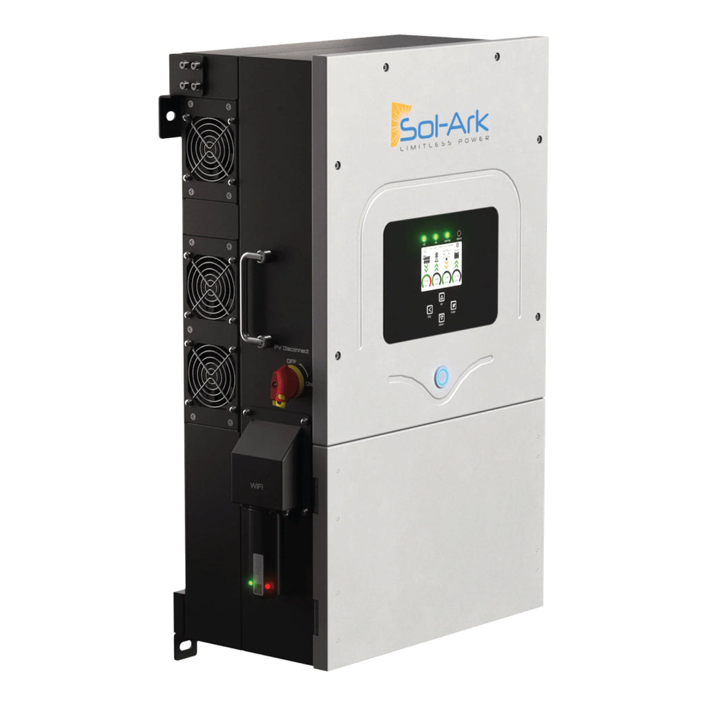 Sol-Ark | 12K-2P (120/240/208V) 48V [All-In-One] Pre-Wired Hybrid Solar Inverter | 10-Year Warranty