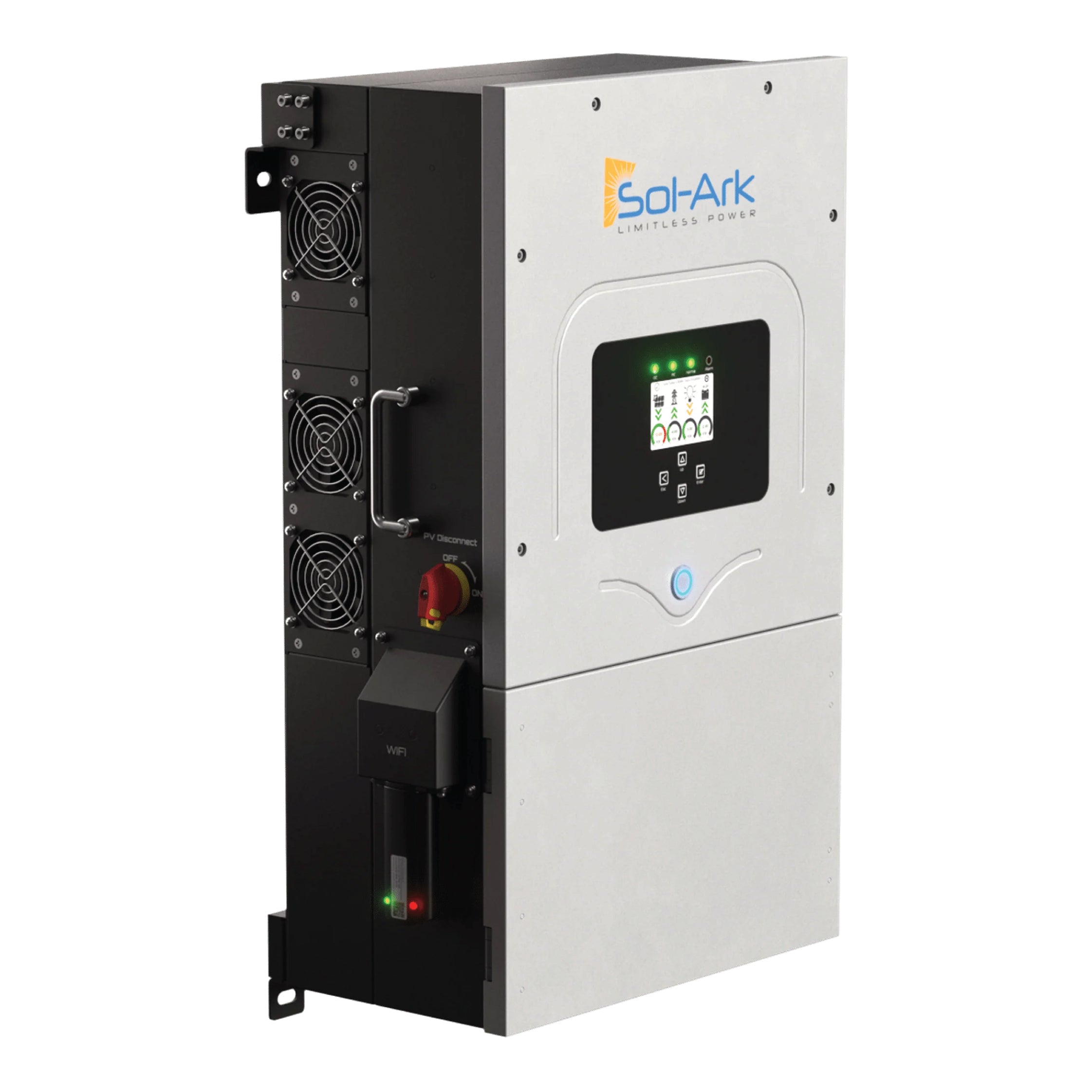 Sol-Ark | 12K-2P (120/240/208V) 48V [All-In-One] Pre-Wired Hybrid Solar Inverter | 10-Year Warranty
