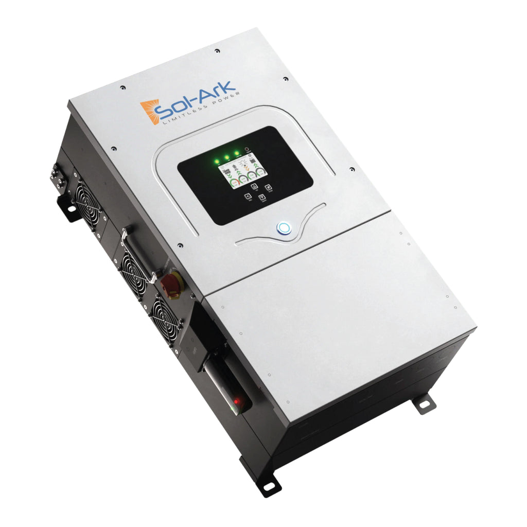 Sol-Ark | 12K-2P (120/240/208V) 48V [All-In-One] Pre-Wired Hybrid Solar Inverter | 10-Year Warranty