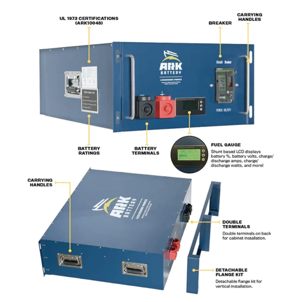 Ark Lithium Battery 48V 200Ah 10.2kW